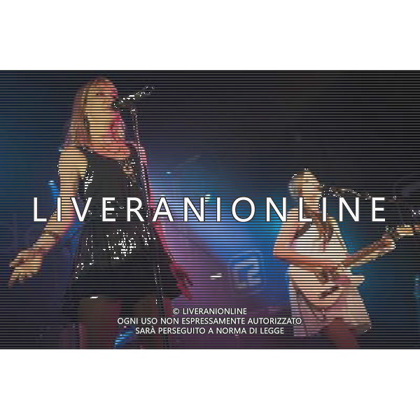 The Pierces perform at Concorde 2 Brighton on 10 June 2014. Pictured: Allison Pierce Catherine Pierce