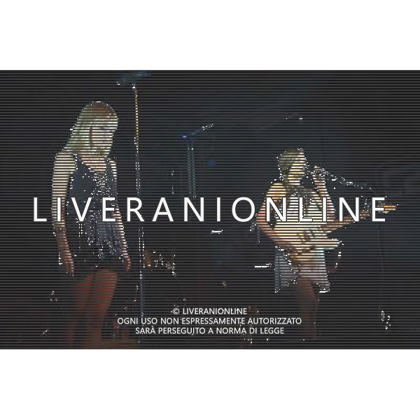 The Pierces perform at Concorde 2 Brighton on 10 June 2014. Pictured: Allison Pierce Catherine Pierce AG ALDO LIVERANI SAS ONLY ITALY