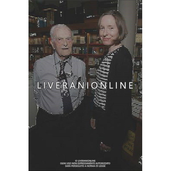 Harry Leslie Smith in conversation with Selina Todd at Blackwells Oxford to promote his book Harry\'s Last Stand Oxford England AG ALDO LIVERANI SAS ONLY ITALY