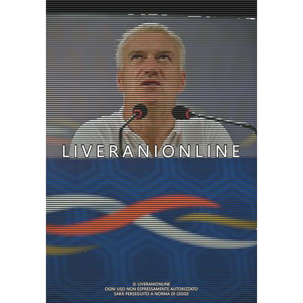 Didier DESCHAMPS - 10.06.2014 - Conference de Presse de l Equipe de France - Coupe du Monde 2014 Photo : Dave Winter / Icon Sport