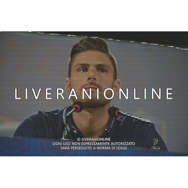 Olivier GIROUD - 10.06.2014 - Conference de Presse de l Equipe de France - Coupe du Monde 2014 Photo : Dave Winter / Icon Sport