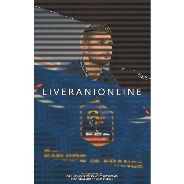 Olivier GIROUD - 10.06.2014 - Conference de Presse de l Equipe de France - Coupe du Monde 2014 Photo : Dave Winter / Icon Sport