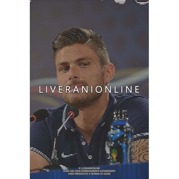 Olivier GIROUD - 10.06.2014 - Conference de Presse de l Equipe de France - Coupe du Monde 2014 Photo : Dave Winter / Icon Sport