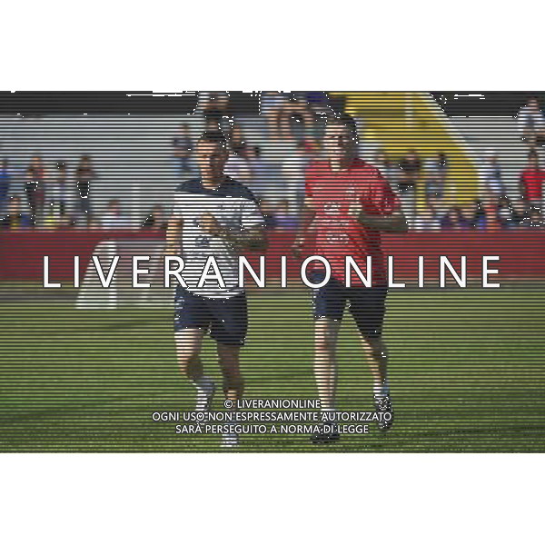 Mathieu DEBUCHY / Thierry LAURENT (kine) - 10.06.2014 - Entrainement Equipe de France - Coupe du Monde 2014 Photo : Dave Winter / Icon Sport