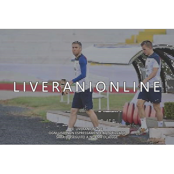 Mickael LANDREAU / Lucas DIGNE - 10.06.2014 - Entrainement Equipe de France - Coupe du Monde 2014 Photo : Dave Winter / Icon Sport