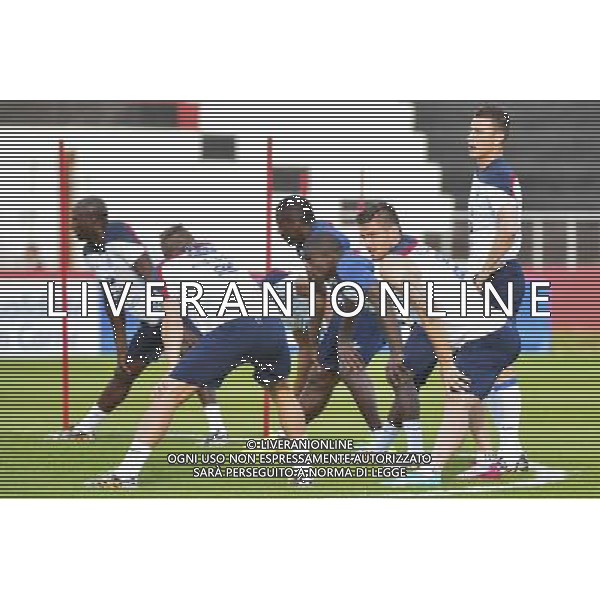 Olivier GIROUD / Laurent KOSCIELNY - 10.06.2014 - Entrainement Equipe de France - Coupe du Monde 2014 Photo : Dave Winter / Icon Sport
