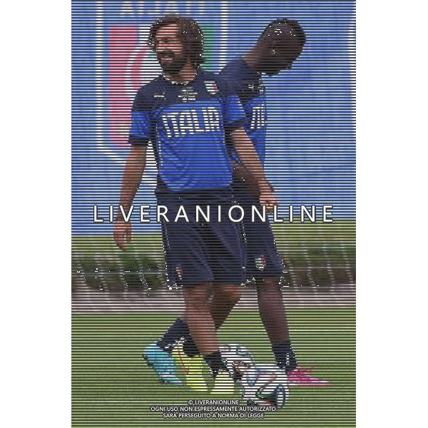 FIFA World Cup Brasile 2014 Mangaritiba (Rio de Janeiro) - 11.06.2014 Allenamento Italia Nella Foto:pirlo balotelli /Ph.Vitez-Ag. Aldo Liverani