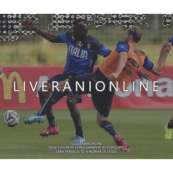 FIFA World Cup Brasile 2014 Mangaritiba (Rio de Janeiro) - 11.06.2014 Allenamento Italia Nella Foto:balotelli chiellini /Ph.Vitez-Ag. Aldo Liverani