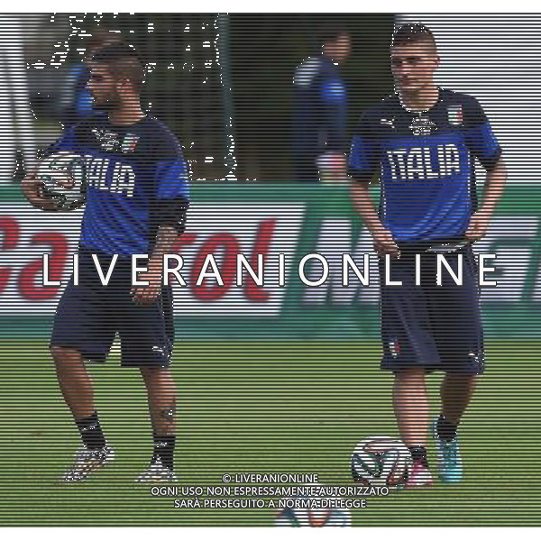 FIFA World Cup Brasile 2014 Mangaritiba (Rio de Janeiro) - 11.06.2014 Allenamento Italia Nella Foto:verratti insigne /Ph.Vitez-Ag. Aldo Liverani