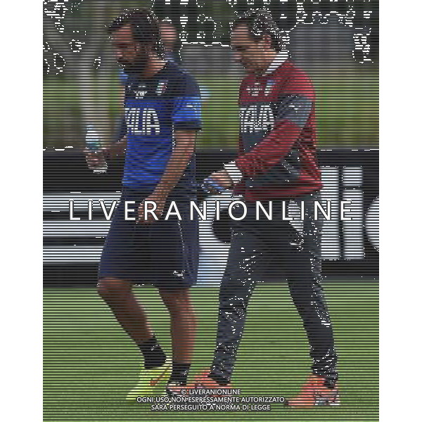 FIFA World Cup Brasile 2014 Mangaritiba (Rio de Janeiro) - 11.06.2014 Allenamento Italia Nella Foto:prandelli pirlo /Ph.Vitez-Ag. Aldo Liverani