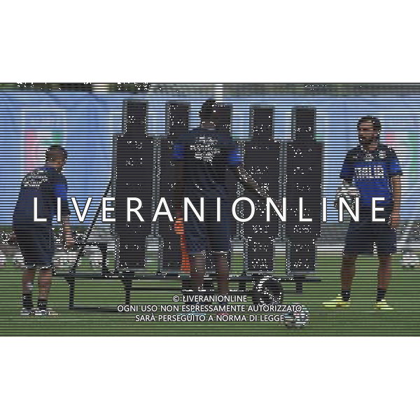 FIFA World Cup Brasile 2014 Mangaritiba (Rio de Janeiro) - 11.06.2014 Allenamento Italia Nella Foto:balotelli pirlo insigne preparano la barriera /Ph.Vitez-Ag. Aldo Liverani