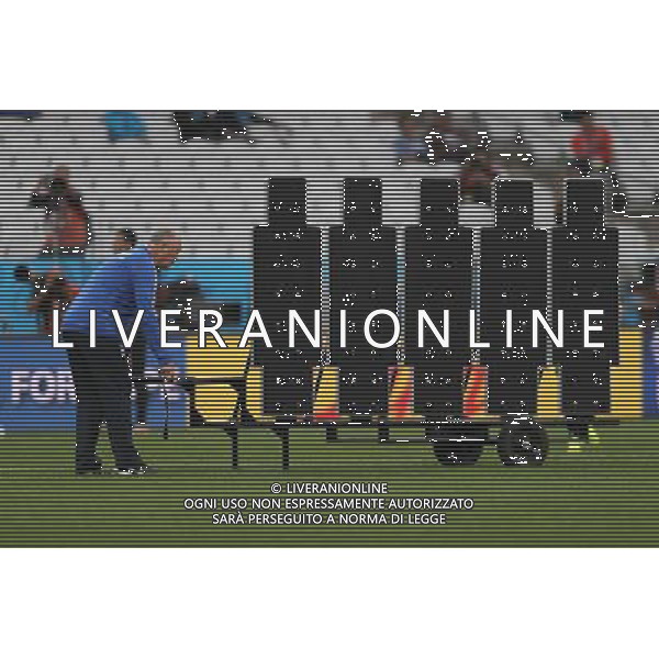 (140611) -- SAO PAULO, June 11, 2014 () -- Brazilian national team coach Luiz Felipe Scolari prepares for the training on the field of Arena de Sao Paulo Stadium in Sao Paulo, Brazil, on June 11, 2014, one day ahead of the opening match of 2014 FIFA World Cup between Brazil and Croatia.(/Xu Zijian)(pcy) ©PHOTOSHOT/Agenzia Aldo Liverani sas - ITALY ONLY - EDITORIAL USE ONLY - Allenamento dei giocatori della squadra nazionale del Brasile all\'Arena de Sao Paulo Stadium di San Paolo, Brasile, il 11 Giugno 2014