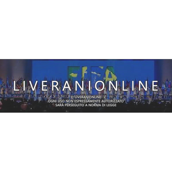 (140611) -- SAO PAULO, June 11, 2014 () -- Photo taken on June 10, 2014 shows the opening ceremony of 64th FIFA\'s Congress at Transamerica Expo Center in Sao Paulo, Brazil.(/Thiago Bernardes/Frame/Estadao Conteudo/AGENCIA ESTADO) (rh) (rt) ©PHOTOSHOT/Agenzia Aldo Liverani sas - ITALY ONLY - EDITORIAL USE ONLY - Preparativi e attesa dell\'inizio della coppa del mondo FIFA Brasile 2014