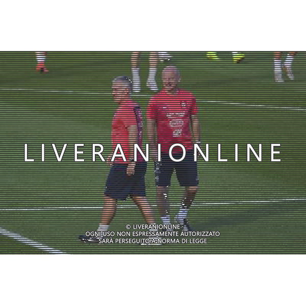 Didier DESCHAMPS / Guy STEPHAN - 11.06.2014 - Entrainement Equipe de France - Coupe du Monde 2014 Photo : Dave Winter / Icon Sport AG ALDO LIVERANI SAS ONLY ITALY