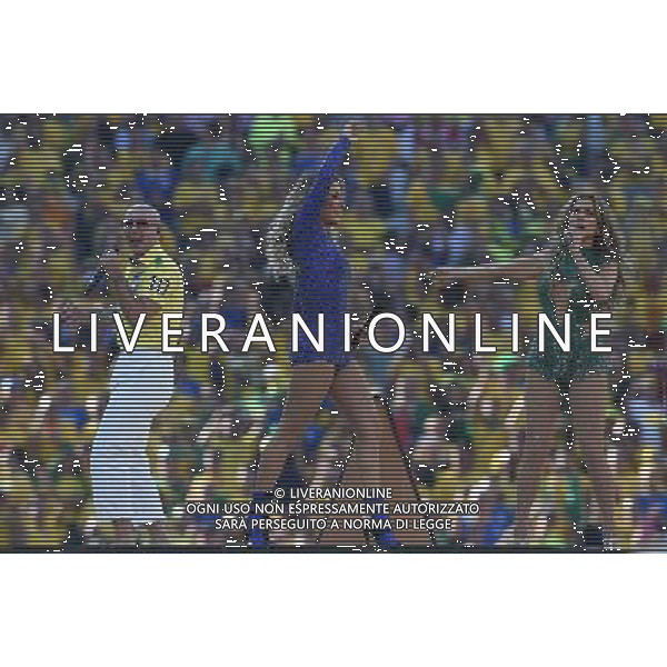 FIFA World Cup Brasile 2014 Gruppo A San Paolo - 12.06.2014 Brasile-Croazia Nella Foto:cerimonia inaugurazione claudia leitte pitbull e jennifer loperz /Ph.Vitez-Ag. Aldo Liverani