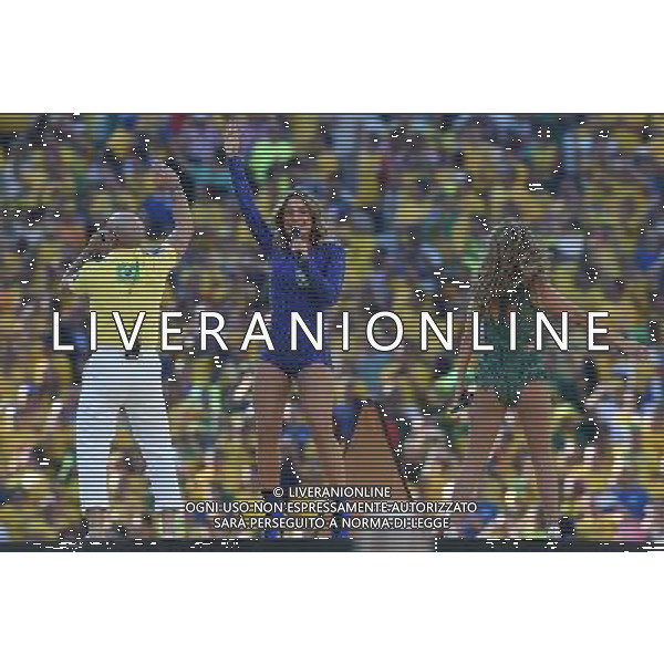 FIFA World Cup Brasile 2014 Gruppo A San Paolo - 12.06.2014 Brasile-Croazia Nella Foto:cerimonia inaugurazione claudia leitte pitbull e jennifer lopez /Ph.Vitez-Ag. Aldo Liverani