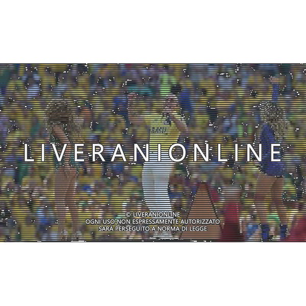 FIFA World Cup Brasile 2014 Gruppo A San Paolo - 12.06.2014 Brasile-Croazia Nella Foto:cerimonia inaugurazione claudia leitte pitbull e jennifer lopez /Ph.Vitez-Ag. Aldo Liverani