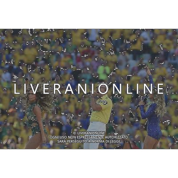 FIFA World Cup Brasile 2014 Gruppo A San Paolo - 12.06.2014 Brasile-Croazia Nella Foto:cerimonia inaugurazione claudia leitte pitbull e jennifer lopez /Ph.Vitez-Ag. Aldo Liverani