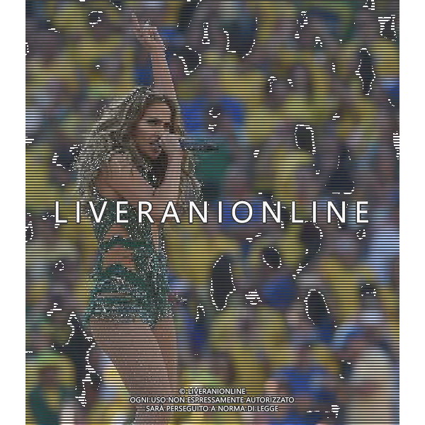 FIFA World Cup Brasile 2014 Gruppo A San Paolo - 12.06.2014 Brasile-Croazia Nella Foto:cerimonia inaugurazione claudia leitte pitbull e jennifer lopez /Ph.Vitez-Ag. Aldo Liverani