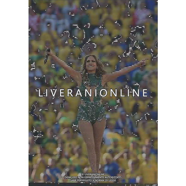 FIFA World Cup Brasile 2014 Gruppo A San Paolo - 12.06.2014 Brasile-Croazia Nella Foto:cerimonia inaugurazione claudia leitte pitbull e jennifer lopez /Ph.Vitez-Ag. Aldo Liverani