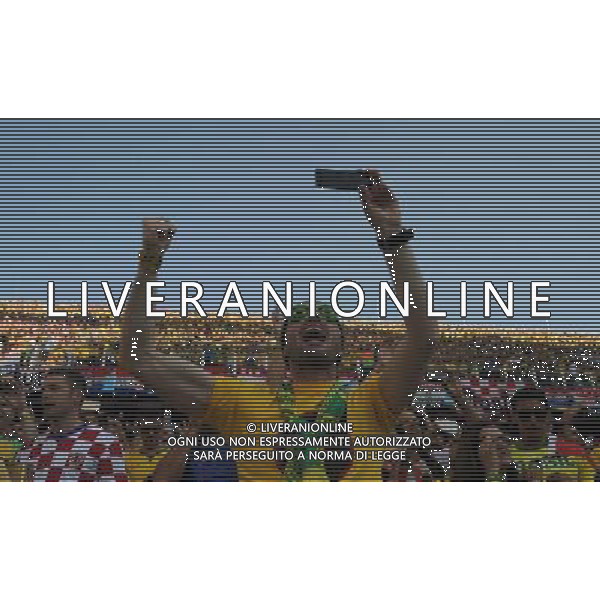 FIFA World Cup Brasile 2014 Gruppo A San Paolo - 12.06.2014 Brasile-Croazia Nella Foto:tifosi /Ph.Vitez-Ag. Aldo Liverani