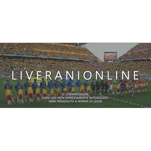 FIFA World Cup Brasile 2014 Gruppo A San Paolo - 12.06.2014 Brasile-Croazia Nella Foto:squadra schierate /Ph.Vitez-Ag. Aldo Liverani