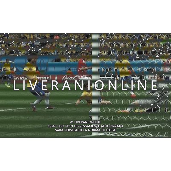 FIFA World Cup Brasile 2014 Gruppo A San Paolo - 12.06.2014 Brasile-Croazia Nella Foto:autogol marcelo /Ph.Vitez-Ag. Aldo Liverani