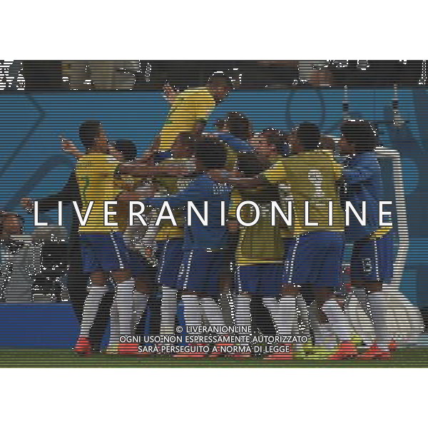 FIFA World Cup Brasile 2014 Gruppo A San Paolo - 12.06.2014 Brasile-Croazia Nella Foto:neymar esulta /Ph.Vitez-Ag. Aldo Liverani