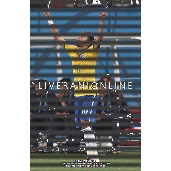 FIFA World Cup Brasile 2014 Gruppo A San Paolo - 12.06.2014 Brasile-Croazia Nella Foto:neymar esulta /Ph.Vitez-Ag. Aldo Liverani