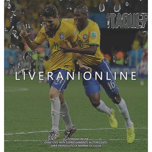 FIFA World Cup Brasile 2014 Gruppo A San Paolo - 12.06.2014 Brasile-Croazia Nella Foto:oscar esulta /Ph.Vitez-Ag. Aldo Liverani