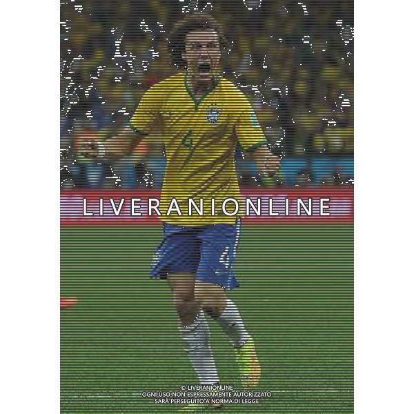 FIFA World Cup Brasile 2014 Gruppo A San Paolo - 12.06.2014 Brasile-Croazia Nella Foto:luiz esulta /Ph.Vitez-Ag. Aldo Liverani