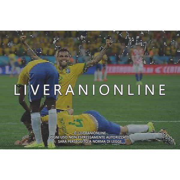 FIFA World Cup Brasile 2014 Gruppo A San Paolo - 12.06.2014 Brasile-Croazia Nella Foto:oscar esulta /Ph.Vitez-Ag. Aldo Liverani