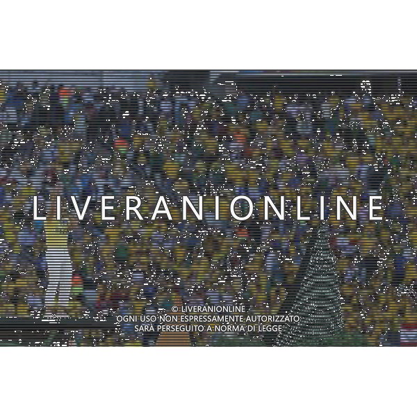 (140612) -- SAO PAULO, June 12, 2014 () -- Rapper Pitbull performs during the opening ceremony of 2014 FIFA World Cup in the Arena de Sao Paulo Stadium in Sao Paulo, Brazil, June 12, 2014. (/Zhou Lei)(rh) AG ALDO LIVERANI SAS ONLY ITALY