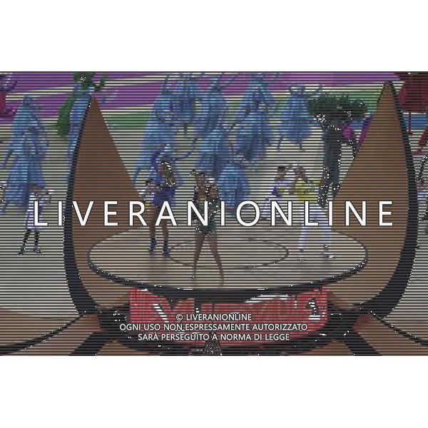 (140612) -- SAO PAULO, June 12, 2014 () -- Singer Claudia Leitte (L), Jennifer Lopez (C) and Rapper Pitbull perform on the opening ceremony of 2014 FIFA World Cup in the Arena de Sao Paulo Stadium in Sao Paulo, Brazil, June 12, 2014.(/Liu Bin)(pcy) AG ALDO LIVERANI SAS ONLY ITALY