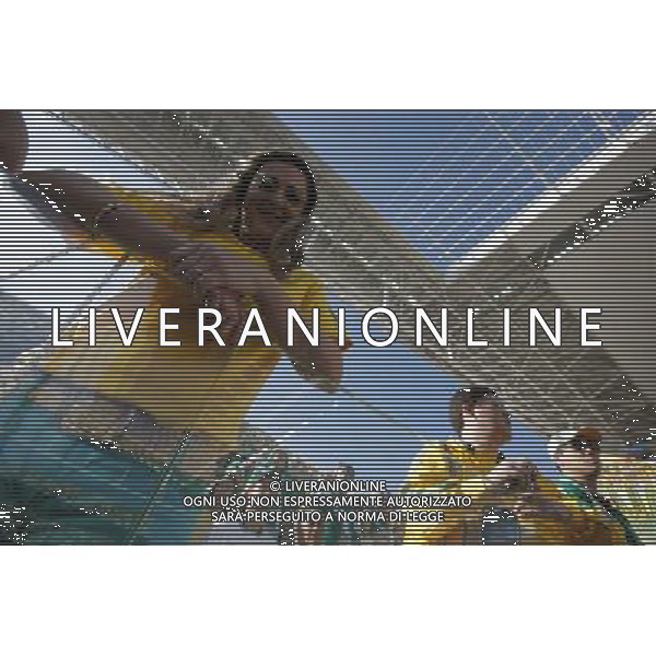 (140612) -- SAO PAULO, June 12, 2014 () -- Fans attend the opening ceremony of 2014 FIFA World Cup in the Arena de Sao Paulo Stadium in Sao Paulo, Brazil, June 12, 2014. (/Zhou Lei)(rh) AG ALDO LIVERANI SAS ONLY ITALY