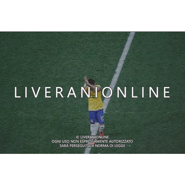 (140612) -- SAO PAULO, June 12, 2014 () -- Brazil\'s Neymar salutes the audience as he is substituted by Ramires during the opening match of 2014 FIFA World Cup in the Arena de Sao Paulo Stadium in Sao Paulo, Brazil, June 12, 2014. Brazil won 3-1 over Croatia on Thursday (/Liao Yujie)(pcy) AG ALDO LIVERANI SAS ONLY ITALY