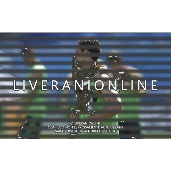 (140612) -- NATAL, June 12, 2014 () -- Mexican national team player Javier Hernandez trains on the field of Estadio das Dunas Stadium in Natal, a northeastern city of Brazil, on June 12, 2014.(/Lui Siu Wai) ©PHOTOSHOT/Agenzia Aldo Liverani sas - ITALY ONLY - EDITORIAL USE ONLY - Allenamento dei giocatori della nazionale del messico sul campo di Estadio das Dunas Stadium di Natal, per la coppa del mondo FIFA Brasile, il 12 giugno 2014