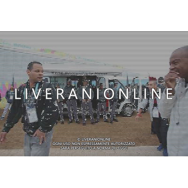 (140612) -- BRAZIL, SAO PAULO, June 12, 2014 () -- Local police stand guard in the Arena de Sao Paulo Stadium before the opening ceremony of the World Cup 2014 in Sao Paulo, Brazil, on June 12, 2014. (/ Rahel Patrasso) (rh) ©PHOTOSHOT/Agenzia Aldo Liverani sas - ITALY ONLY - EDITORIAL USE ONLY - Soldati e polizia locale di guardia prima della cerimonia di apertura della Coppa del Mondo FIFA 2014 a Sao Paolo, in Brasile, il 12 giugno 2014
