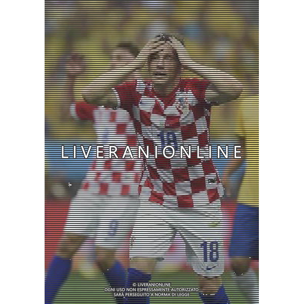 (140612) -- SAO PAULO, June 12, 2014 () -- Croatia\'s Ivica Olic reacts during the opening match of 2014 FIFA World Cup in the Arena de Sao Paulo Stadium in Sao Paulo, Brazil, June 12, 2014. Brazil won 3-1 over Croatia on Thursday. (/Qi Heng)(rh) ©PHOTOSHOT/Agenzia Aldo Liverani sas - ITALY ONLY - EDITORIAL USE ONLY - Brasile - Croazia partita di apertura della FIFA World Cup Brasile 2014 Gruppo A San Paolo - 12 giugno 2014