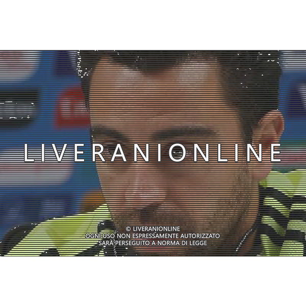 (140612) -- SALVADOR, June 12, 2014 () -- Spain\'s Xavi attends a press conference in Salvador, a northeastern city of Brazil, on June 12, 2014. Spain will face Netherlands on Friday. (/Yang Lei) ©PHOTOSHOT/Agenzia Aldo Liverani sas - ITALY ONLY - EDITORIAL USE ONLY - Conferenza stampa della nazionale della spagna in Salvador, Brasile, il 12 giugno 2014 la Spagna coppa del mondo Fifa