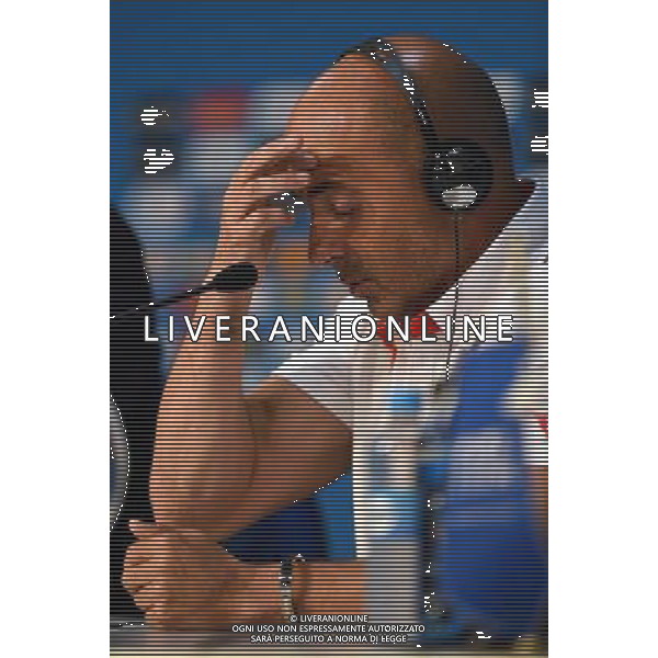(140612) -- CUIABA, June 12, 2014 () -- Chile\'s coach Jorge Sampaoli attends a press conference in Cuiaba, Brazil, June 12, 2014. Chile will face Australia on friday. (/Liu Dawei)(rh) ©PHOTOSHOT/Agenzia Aldo Liverani sas - ITALY ONLY - EDITORIAL USE ONLY - conferenza stampa della nazionale del cile a Cuiaba, Brasile, 12 Giugno 2014