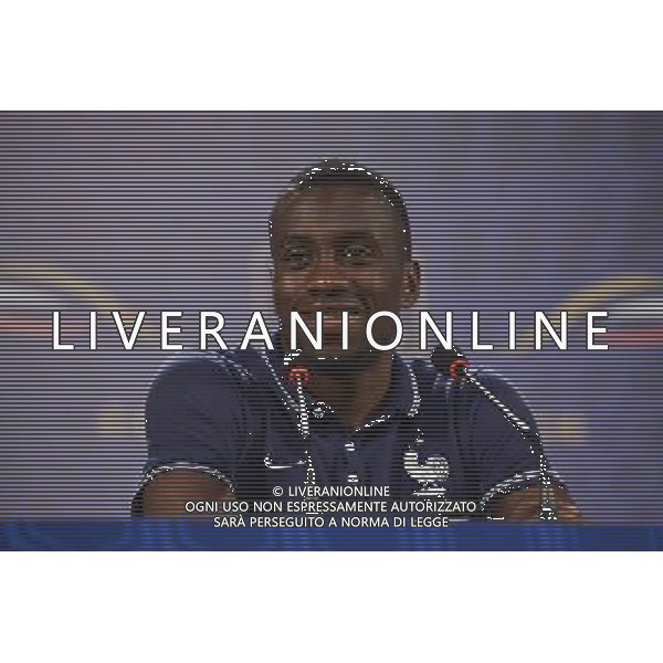 Blaise MATUIDI - 13.06.2014 - Conference de presse - France - Coupe du Monde 2014 - Ribeirao Preto Photo : Dave Winter / Icon Sport /AGENZIA ALDO LIVERANI SAS - ITALY ONLY - EDITORIAL USE ONLY - Conferenza Stampa della nazionale della Francia - Coppa del Mondo 2014 - Brasile 13 giugno 2014