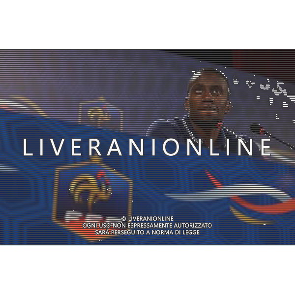 Blaise MATUIDI - 13.06.2014 - Conference de presse - France - Coupe du Monde 2014 - Ribeirao Preto Photo : Dave Winter / Icon Sport /AGENZIA ALDO LIVERANI SAS - ITALY ONLY - EDITORIAL USE ONLY - Conferenza Stampa della nazionale della Francia - Coppa del Mondo 2014 - Brasile 13 giugno 2014