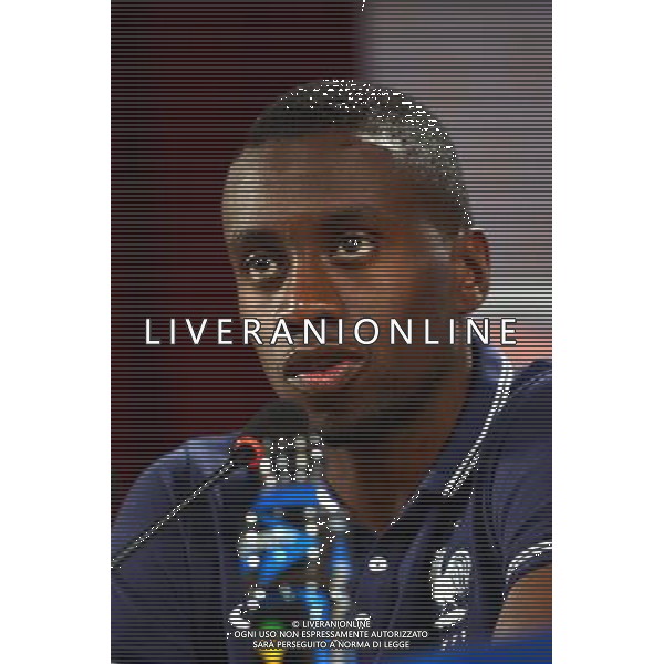 Blaise MATUIDI - 13.06.2014 - Conference de presse - France - Coupe du Monde 2014 - Ribeirao Preto Photo : Dave Winter / Icon Sport /AGENZIA ALDO LIVERANI SAS - ITALY ONLY - EDITORIAL USE ONLY - Conferenza Stampa della nazionale della Francia - Coppa del Mondo 2014 - Brasile 13 giugno 2014