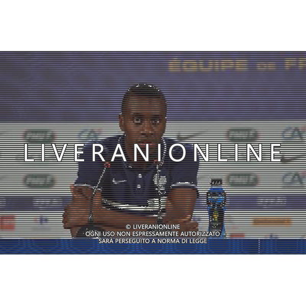 Blaise MATUIDI - 13.06.2014 - Conference de presse - France - Coupe du Monde 2014 - Ribeirao Preto Photo : Dave Winter / Icon Sport /AGENZIA ALDO LIVERANI SAS - ITALY ONLY - EDITORIAL USE ONLY - Conferenza Stampa della nazionale della Francia - Coppa del Mondo 2014 - Brasile 13 giugno 2014