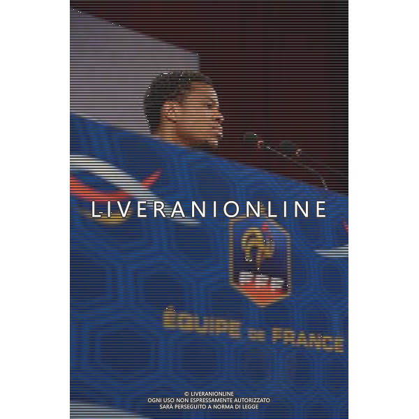 Loic REMY - 13.06.2014 - Conference de presse - France - Coupe du Monde 2014 - Ribeirao Preto Photo : Dave Winter / Icon Sport /AGENZIA ALDO LIVERANI SAS - ITALY ONLY - EDITORIAL USE ONLY - Conferenza Stampa della nazionale della Francia - Coppa del Mondo 2014 - Brasile 13 giugno 2014