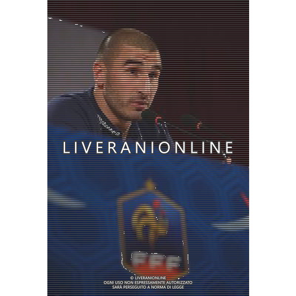Stephane RUFFIER - 13.06.2014 - Conference de presse - France - Coupe du Monde 2014 - Ribeirao Preto Photo : Dave Winter / Icon Sport /AGENZIA ALDO LIVERANI SAS - ITALY ONLY - EDITORIAL USE ONLY - Conferenza Stampa della nazionale della Francia - Coppa del Mondo 2014 - Brasile 13 giugno 2014