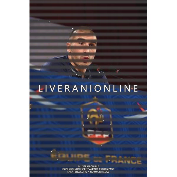 Stephane RUFFIER - 13.06.2014 - Conference de presse - France - Coupe du Monde 2014 - Ribeirao Preto Photo : Dave Winter / Icon Sport /AGENZIA ALDO LIVERANI SAS - ITALY ONLY - EDITORIAL USE ONLY - Conferenza Stampa della nazionale della Francia - Coppa del Mondo 2014 - Brasile 13 giugno 2014