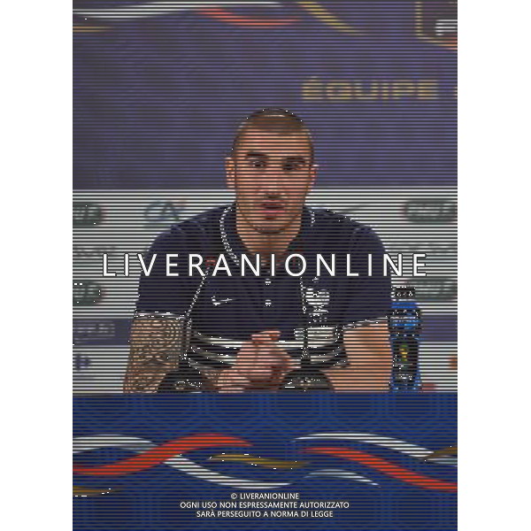 Stephane RUFFIER - 13.06.2014 - Conference de presse - France - Coupe du Monde 2014 - Ribeirao Preto Photo : Dave Winter / Icon Sport /AGENZIA ALDO LIVERANI SAS - ITALY ONLY - EDITORIAL USE ONLY - Conferenza Stampa della nazionale della Francia - Coppa del Mondo 2014 - Brasile 13 giugno 2014
