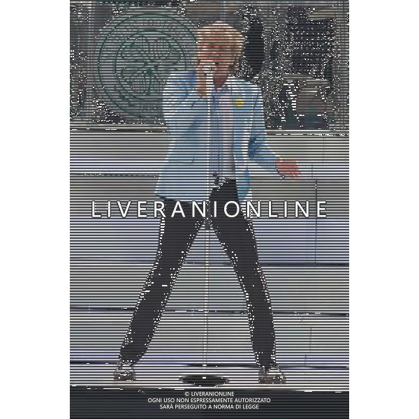 Rod Stewart performs at Falmer Stadium (American Express Community Stadium \'The Amex\') Brighton on 13 June 2014. Roderick David \'Rod\' Stewart, CBE pictured. ©photoshot/Agenzia Aldo Liverani sas - ITALY ONLY - EDITORIAL USE ONLY